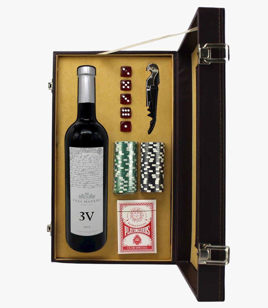 ESTUCHE REGALO FICHAS CASA MADERO 3V