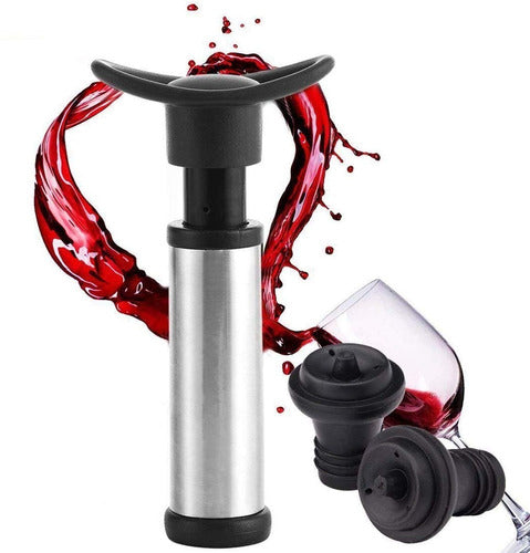 BOMBA DE VACÍO ACERO 2 TAPONES