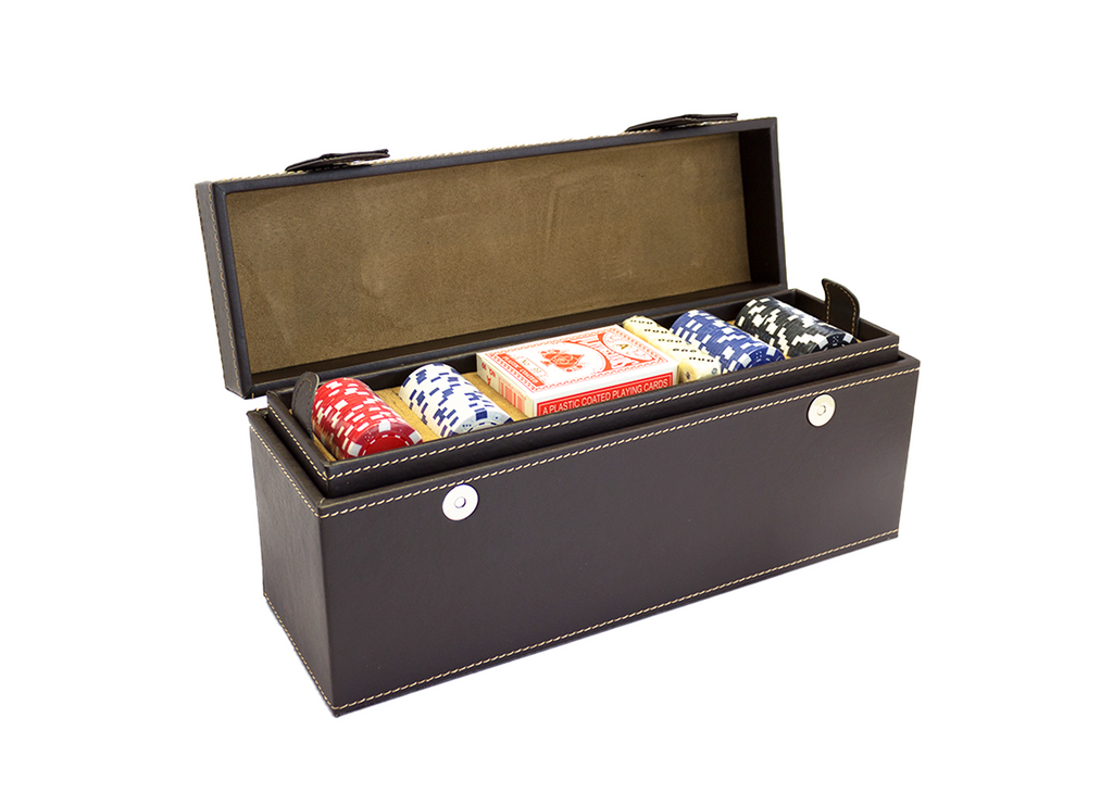 ESTUCHE PIEL FICHAS Y CARTAS